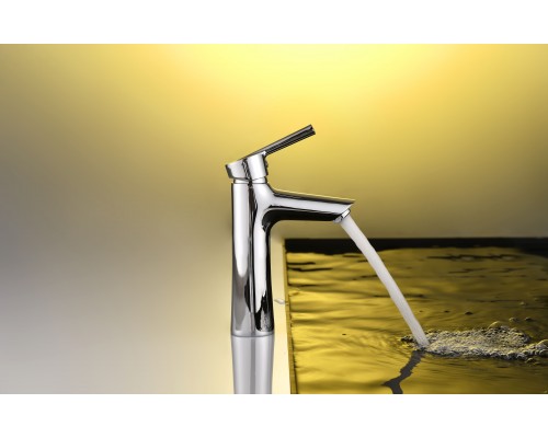 Смеситель д/раковины Abelsberg Solida AMF20090CH, глянцевый хром