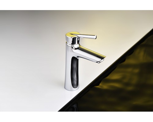 Смеситель д/раковины Abelsberg Solida AMF20090CH, глянцевый хром