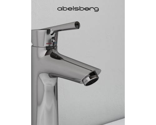 Смеситель д/раковины Abelsberg Solida AMF20090CH, глянцевый хром