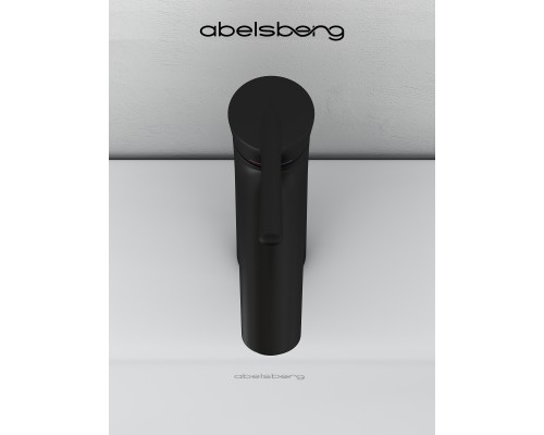 Смеситель д/раковины Abelsberg Solida AMF20090MB, вулканический черный