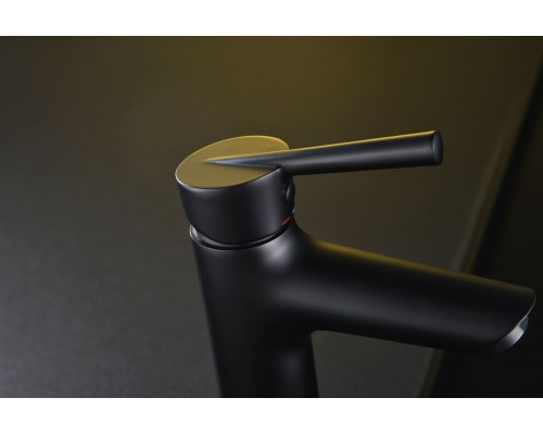 Смеситель д/раковины Abelsberg Solida AMF20090MB, вулканический черный