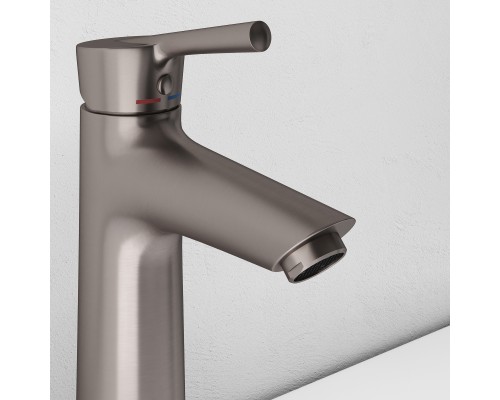 Смеситель д/раковины Abelsberg Solida AMF20090BN, титан