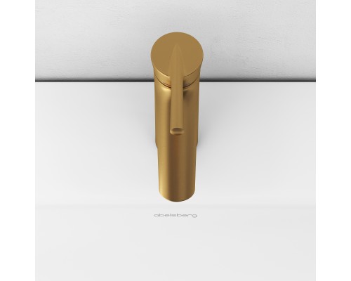 Смеситель д/раковины Abelsberg Solida AMF20090BG, королевское золото