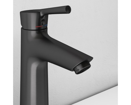 Смеситель д/раковины Abelsberg Solida AMF20090GM, космическая сталь