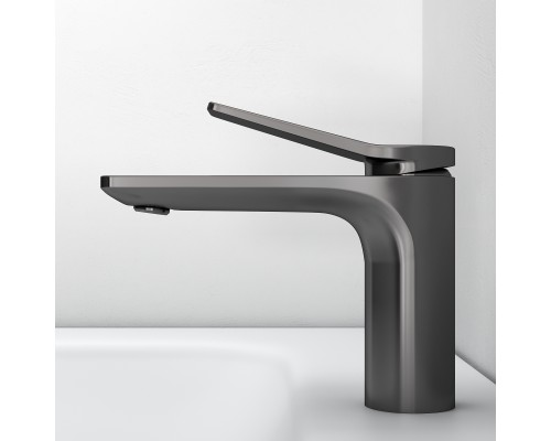 Смеситель д/раковины Abelsberg Intensa EGF23520GM, космическая сталь