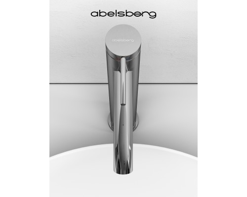 Смеситель д/раковины Abelsberg Fluida ERF22003CH высокий, глянцевый хром