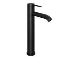 Смеситель для раковины Abelsberg Fluida ERF22003MB высокий, вулканический черный