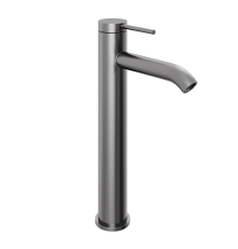 Смеситель для раковины Abelsberg Fluida ERF22003GM высокий, космическая сталь