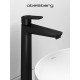 Смеситель д/раковины Abelsberg Lineara UNF23509MB высокий, вулканический черный