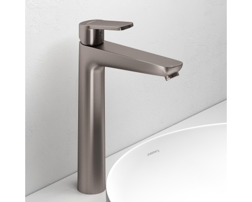 Смеситель д/раковины Abelsberg Lineara UNF23509BN высокий, титан