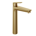 Смеситель для раковины Abelsberg Lineara UNF23509BG высокий, королевское золото Смеситель для раковины Abelsberg Lineara UNF23509BG высокий, королевское золото