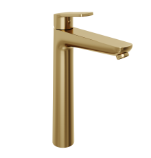 Смеситель для раковины Abelsberg Lineara UNF23509BG высокий, королевское золото