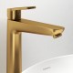 Смеситель д/раковины Abelsberg Lineara UNF23509BG высокий, королевское золото
