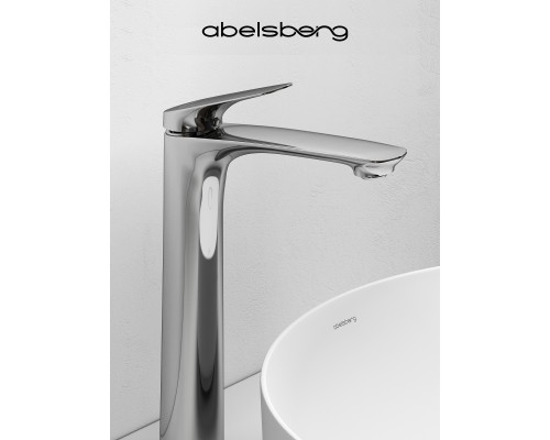 Смеситель д/раковины Abelsberg Perfecta INF60102CH высокий, глянцевый хром