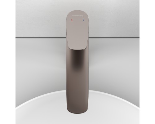 Смеситель д/раковины Abelsberg Perfecta INF60102BN высокий, титан