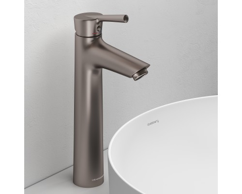 Смеситель д/раковины Abelsberg Solida AMF20091BN высокий, титан