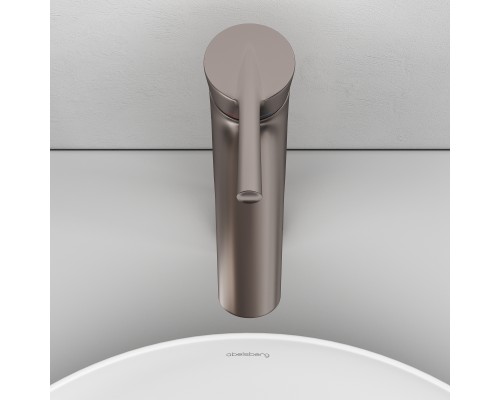 Смеситель д/раковины Abelsberg Solida AMF20091BN высокий, титан