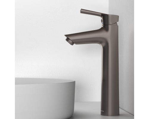 Смеситель д/раковины Abelsberg Solida AMF20091BN высокий, титан