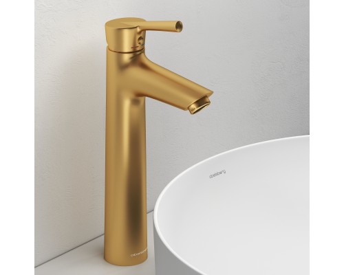 Смеситель д/раковины Abelsberg Solida AMF20091BG высокий, королевское золото