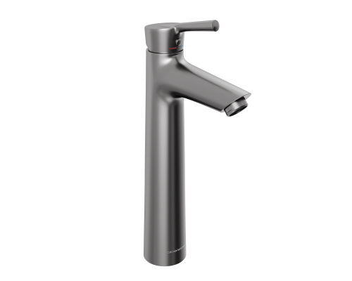 Смеситель д/раковины Abelsberg Solida AMF20091GM высокий, космическая сталь