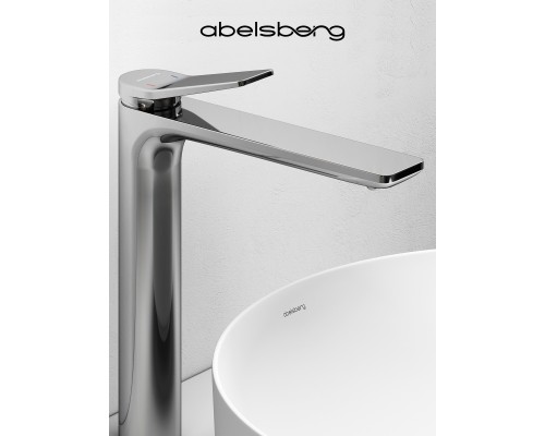 Смеситель д/раковины Abelsberg Intensa EGF23521CH высокий, глянцевый хром