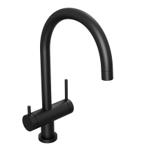 Смеситель для кухни Abelsberg Aera AWF70029MB с возможностью подключения фильтра для воды, цвет вулканический черный