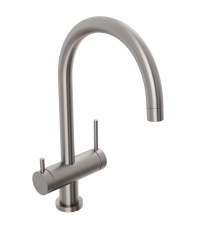 Смеситель для кухни Abelsberg Aera AWF70029BN с возможностью подключения фильтра для воды, цвет титан, PVD покрытие