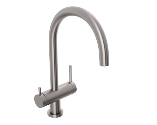 Смеситель д/кухни Abelsberg Aera AWF70029BN с фильтром д/воды, цвет титан