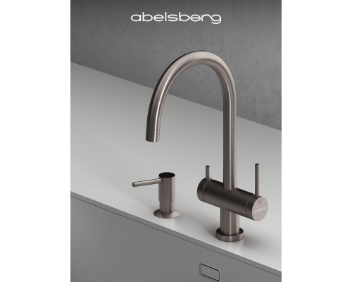 Смеситель д/кухни Abelsberg Aera AWF70029BN с фильтром д/воды, цвет титан