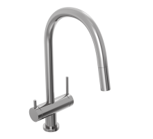 Смеситель для кухни Abelsberg Aera EMF71709CH c вытяжным изливом и возможностью подключения фильтра для воды, цвет глянцевый хром