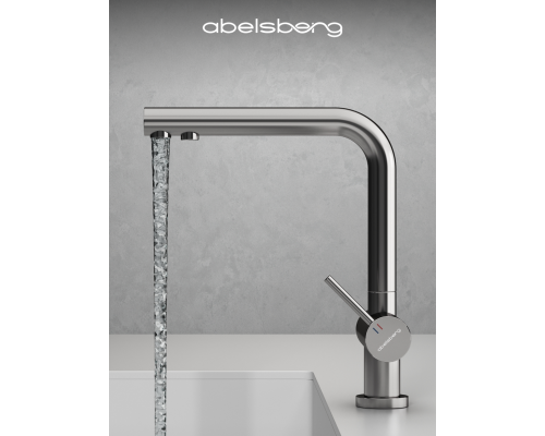Смеситель д/кухни Abelsberg Pura UVF70929CH c фильтром д/воды, цвет глянцевый хром