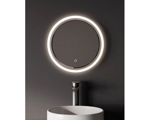 Зеркало Art Decco Golden Mirage AGMD0060M, 60 см, с подсветкой, сенсорное, антизапотевание