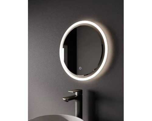 Зеркало Art Decco Golden Mirage AGMD0060M, 60 см, с подсветкой, сенсорное, антизапотевание