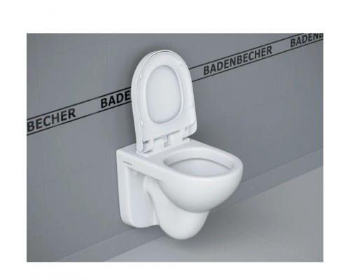 Унитаз подвесной ES.M Badenbecher T04W, детский, сиденье микролифт, цвет белый