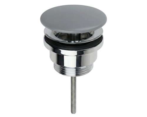 Донный клапан Splendy универсальный 1 1/4", серый матовый, AA3071URKDM