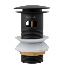 Донный клапан Splendy с переливом, черный матовый, 1 1/4", AA3071YORMBM