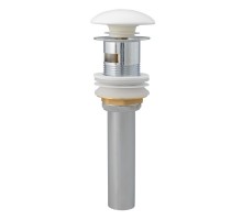 Донный клапан Splendy с переливом, нажимной, белый матовый, 1 1/4", AA3071YURKWM