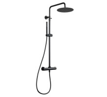 Душевая стойка Splendy Relax P, черный матовый, термостатический смеситель, RP208XTR25C1BM