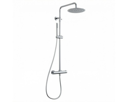 Душевая стойка Splendy Relax P, хром, с термостатом и круглым верхним душем 250 мм, RP208XTR25C1CR