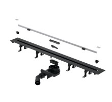 Дренажный канал Splendy Vario Drain, ширина 110 мм, сталь брашированная, VD30512KYSB