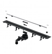 Дренажный канал Splendy Vario Drain, ширина 110 мм, сталь брашированная, VD30512KYSB
