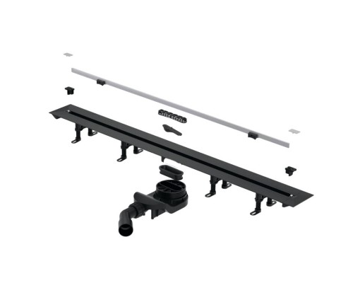 Дренажный канал Splendy Vario Drain, ширина 110 мм, сталь брашированная, VD30512KYSB