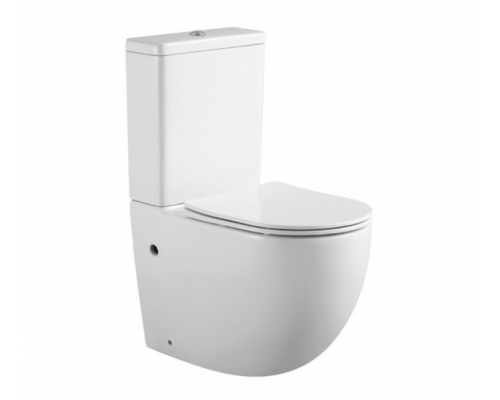 Унитаз Splendy Light напольный безободковый белый с сиденьем, LI10163FYWG