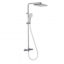 Душевая стойка Splendy Relax S, хром, с термостатом и прямоугольным верхним душем 360x240 мм, RS208XTP36S3CR