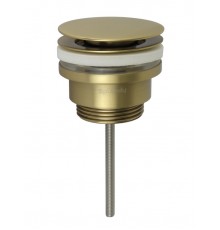 Донный клапан Splendy универсальный нажимной Click Clack 1 1/4", золото матовое, AA3071ORMGM