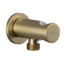 Шланговое подсоединение Splendy с держателем, золото матовое, AA215YRLGM