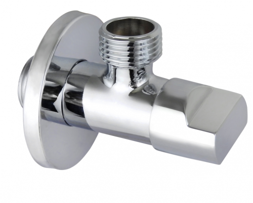Вентиль запорный угловой Splendy, хром, 1/2", AA206NASCR