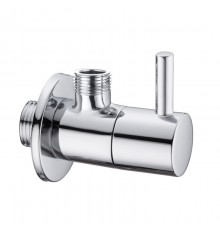 Вентиль запорный угловой Splendy хром 3/8" настенный, AA206NA8PCR