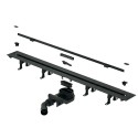 Дренажный канал Splendy Vario Drain, черный матовый, 110x300-1200x150 мм, VD30512KYBM