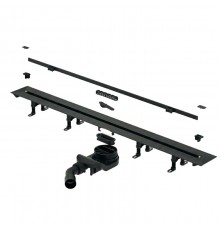 Дренажный канал Splendy Vario Drain, черный матовый, 110x300-1200x150 мм, VD30512KYBM
